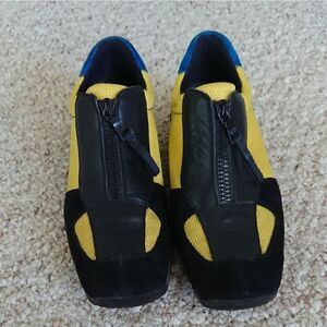 Prada yellow, blue & black sport shoes size 6.5